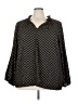 Bobeau Polka Dots Black 3/4 Sleeve Blouse Size 3X - photo 1