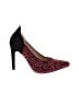 Magritte Floral Red Heels Size 7 1/2 - photo 1
