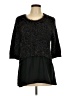 Candie's Black 3/4 Sleeve Top Size L - photo 1