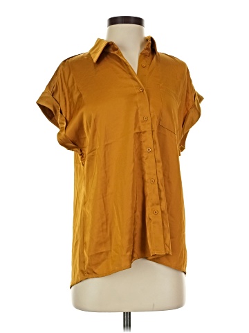 Hem & Thread Short Sleeve Blouse (view 1)