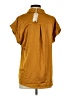 Hem & Thread Gold Short Sleeve Blouse Size S - photo 2
