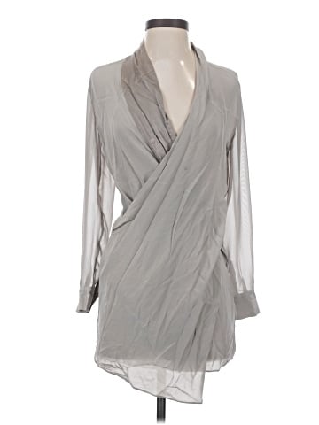 ALLSAINTS 3/4 Sleeve Silk Top (view 1)