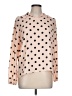 Cure 100% Polyester Polka Dots Pink Long Sleeve Blouse Size L - photo 1