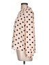 Cure 100% Polyester Polka Dots Pink Long Sleeve Blouse Size L - photo 5