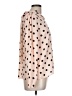 Cure 100% Polyester Polka Dots Pink Long Sleeve Blouse Size L - photo 4