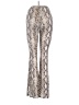 MTS Animal Print Silver Casual Pants Size S - photo 2