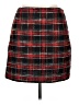 Ann Taylor LOFT 100% Polyester Plaid Red Casual Skirt Size 12 - photo 1