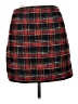 Ann Taylor LOFT 100% Polyester Plaid Red Casual Skirt Size 12 - photo 2