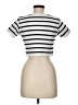 Boom Boom Jeans Stripes Ivory Short Sleeve Turtleneck Size M - photo 2