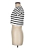 Boom Boom Jeans Stripes Ivory Short Sleeve Turtleneck Size M - photo 5