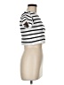 Boom Boom Jeans Stripes Ivory Short Sleeve Turtleneck Size M - photo 4