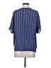 Utility 100% Rayon Blue Short Sleeve Blouse Size S - photo 2