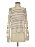 BCBGMAXAZRIA Metallic Ivory Pullover Sweater Size S - photo 1