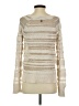 BCBGMAXAZRIA Metallic Ivory Pullover Sweater Size S - photo 2