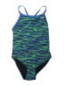 TYR Chevron-herringbone Blue One Piece Swimsuit Size 00 (estimated) - photo 1