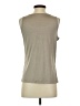 Winter Silks 100% Polyester Silver Sleeveless Top Size S - photo 2