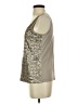 Winter Silks 100% Polyester Silver Sleeveless Top Size S - photo 5