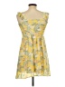 Guess 100% Polyester Tropical Yellow Casual Dress Size 12 - photo 2
