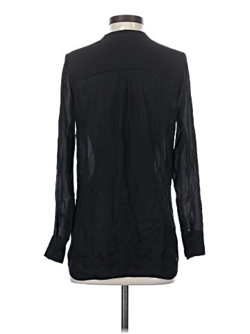 Vince. Long Sleeve Silk Top (view 2)
