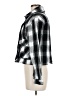 Lucky Brand 100% Cotton Plaid Silver Black Jacket Size M - photo 5