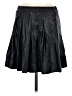 SO 100% Polyester Black Faux Leather Skirt Size M - photo 2
