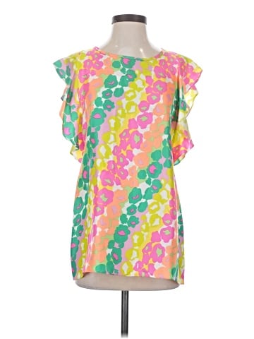 Britt Ryan Short Sleeve Silk Top (view 1)