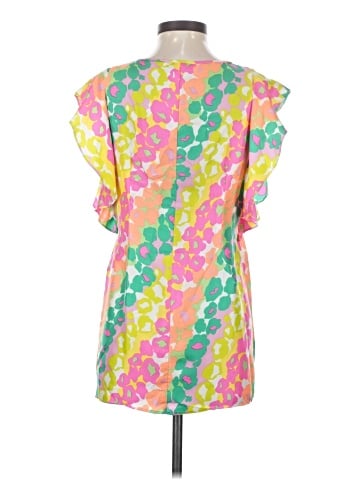 Britt Ryan Short Sleeve Silk Top (view 2)