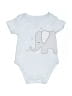 First Impressions 100% Cotton Blue Short Sleeve Onesie Size 0-3 mo - photo 1