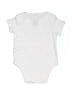 First Impressions 100% Cotton Print White Short Sleeve Onesie Size 0-3 mo - photo 2