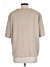 Unbranded 100% Polyester Tan Short Sleeve Blouse Size L (estimated) - photo 2