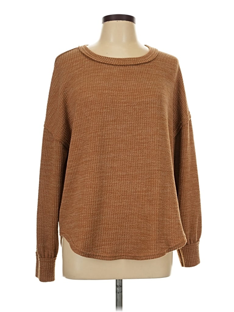 Pre-owned Blu Pepper Pullover Sweater In Brown