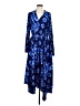 Scoop 100% Polyester Paisley Blue Casual Dress Size M - photo 1