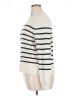 MNG Stripes Ivory Turtleneck Sweater Size XL - photo 5