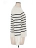 MNG Stripes Ivory Turtleneck Sweater Size XL - photo 4