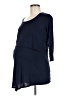 a:glow Blue 3/4 Sleeve Top Size Med Maternity - photo 1