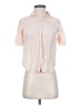 J.Crew 100% Silk Pink Short Sleeve Silk Top Size XS (petite) - photo 1