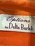 Delta Burke Metallic Orange 3/4 Sleeve Button-Down Shirt Size 1X - photo 7