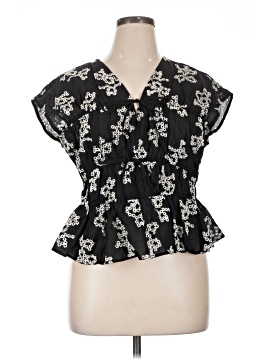 Ellen Tracy Short Sleeve Blouse