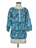 Talbots 100% Cotton Teal 3/4 Sleeve Blouse Size S - photo 1