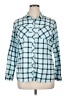 Eddie Bauer Plaid Blue Long Sleeve Button-Down Shirt Size XL - photo 1