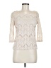 Forever 21 Ivory 3/4 Sleeve Top Size M - photo 1