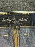 Baby Phat 100% Cotton Metallic Blue Jeans Size 15 - photo 4