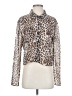 WAYF 100% Polyester Animal Print Silver Long Sleeve Blouse Size S - photo 1