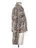 WAYF 100% Polyester Animal Print Silver Long Sleeve Blouse Size S - photo 4