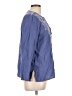 Susan Graver Blue Long Sleeve Blouse Size L - photo 4