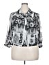 Serenade Silver 3/4 Sleeve Blouse Size XL - photo 1