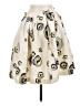 Miu Miu 100% Silk Print Ivory Silk Printed skirt Size EU (IT) 44 / US 8 - photo 2
