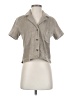 Everlane Gray Short Sleeve Button-Down Shirt Size XS - photo 1