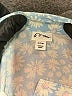Art Class 100% Rayon Floral Blue Short Sleeve Blouse Size 7 - 8 - photo 3