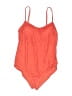 Catalina 100% Polyester Paisley Orange One Piece Swimsuit Size M - photo 1